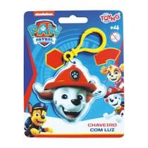 Chaveiro com luz clip on Patrulha Canina - Marshall TOYNG