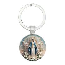Chaveiro com pingente Chaveiro Sacred Heart of Maria para Collec Chaveiro com pingente Chaveiro Sacred Heart of Maria para Collec