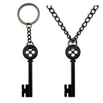 Chaveiro com pingente Key Simple Black para homens e mulheres Chaveiro com pingente Key Simple Black para homens e mulheres