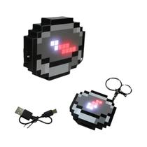 Chaveiro Compass Para Jogos, Design Pixel Wind Recarregável, Pingente Brilhante ACG Para Presentes