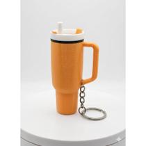 CHAVEIRO COPO PORTA BATOM OU PROTETOR LABIAL 3D COM TAMPA ACESSÓRIO PORTÁTIL 8 x 3CM