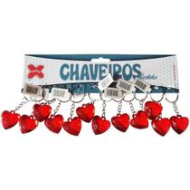 Chaveiro Coração 2,5cm Pacote com 12 Peças Make+ Chaveiro Coração 2,5cm Pacote com 12 Peças Make+