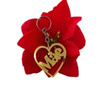 Chaveiro coração acrílico mãe 80 unidades, decoração, lembrancinhas