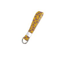 Chaveiro Cordão de Pulso Mão Olhos Abertos Fundo Amarelo