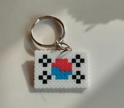 Chaveiro Coreia do Sul Pixel Art Chaveiro Coreia do Sul Pixel Art