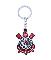 Chaveiro Corinthians Oficial de Borracha Resistente com Escudo do Timão