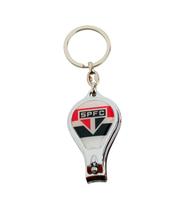 Chaveiro Cortador de Unha e Abridor de Garrafas do time São Paulo FC Escudo Tricolor em Metal 2 em 1 Chaveiro Cortador de Unha e Abridor de Garrafas do time São Paulo FC Escudo Tricolor em Metal 2 em 1