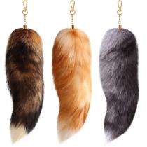 Chaveiro Cosplay Fur Fox Tail Sureio Halloween para mulheres