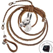 Chaveiro Country Capiau + Penduricalho Laço Couro Marrom Medalhão Jumento Chaveiro Country Capiau + Penduricalho Laço Couro Marrom Medalhão Jumento