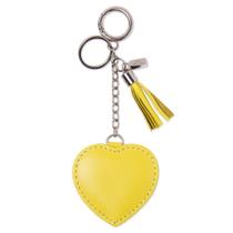 Chaveiro couro amor amarelo Chaveiro couro amor amarelo