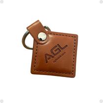 Chaveiro Couro Tag Proximidade AGL Controle De Acesso 125Mhz