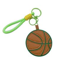 Chaveiro Creative Basketball em couro PU com detalhes em verde