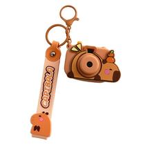 Chaveiro Creative Capybara Camera Chaveiro de silicone Chaveiro Creative Capybara Camera Chaveiro de silicone