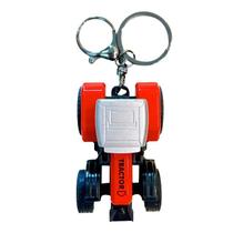 Chaveiro Creative Cartoon Mini Tractor Alloy Red Farm Vehic