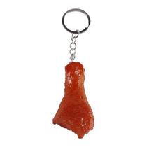 Chaveiro Creative Chicken Leg PVC para homens e mulheres