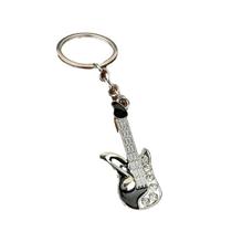 Chaveiro Creative Guitar com notas musicais, Mini Musical Inst