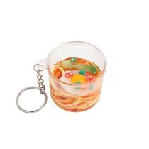 Chaveiro Creative Ramen Noodle Mini Cup Noodle PVC 4,3 x 3,3 cm