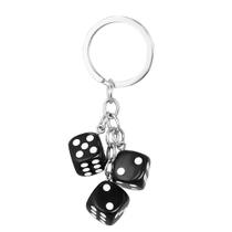 Chaveiro Creative Resin Dice Black para bolsa Chaveiro Chaveiro Creative Resin Dice Black para bolsa Chaveiro