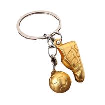 Chaveiro Creative Soccer, chuteira e bola em liga de zinco