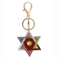 Chaveiro Creative Star Shape para mulheres com strass Chaveiro Creative Star Shape para mulheres com strass