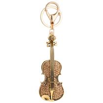 Chaveiro Creative Violin, liga elegante banhada a ouro
