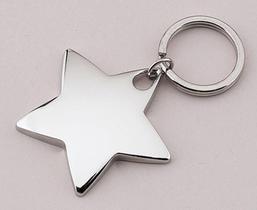 Chaveiro Criativo Estrela Prateada 5 cm