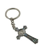 Chaveiro Crucifixo Dourado ou Prateado 5cm