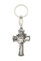 Chaveiro Crucifixo Face de Cristo Níquel pintado Chaveiro Crucifixo Face de Cristo Níquel pintado