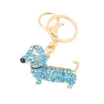 Chaveiro Crystal Dachshund Dog Rhinestone Zinc Alloy Chaveiro Crystal Dachshund Dog Rhinestone Zinc Alloy