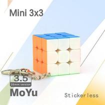 Chaveiro Cubo Mágico 3x3x3 Moyu 3,5 Cm Imperdível