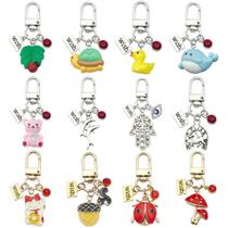 Chaveiro Cute Animal Lucky Cat Evil Eye, esmalte metálico Chaveiro Cute Animal Lucky Cat Evil Eye, esmalte metálico