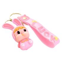 Chaveiro Cute Heart Flying Police, chave de desenho animado em PVC Chaveiro Cute Heart Flying Police, chave de desenho animado em PVC