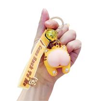 Chaveiro Cute Tiger Butt Cartoon Animal PVC para todas as idades Chaveiro Cute Tiger Butt Cartoon Animal PVC para todas as idades