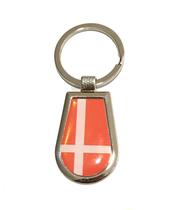 Chaveiro Da Bandeira Da Dinamarca Chaveiro Da Bandeira Da Dinamarca