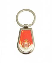 Chaveiro Da Bandeira De Mônaco Com Brasão