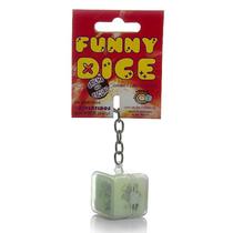 Chaveiro Dado para Brincadeiras Funny Dice Brilhante Com Chaveiro 1 unidade