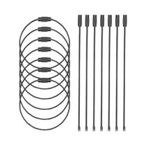 Chaveiro De Aço Inoxidável Com 30 Peças, Argolas De Cabo Para Etiquetas De Bagagem, Chaves E