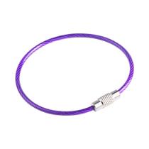 Chaveiro De Aço Inoxidável Com Corda, 10 Peças, Fecho De Rosca, Cabo De Aço EDC, Alça Para Etiqueta Chaveiro De Aço Inoxidável Com Corda, 10 Peças, Fecho De Rosca, Cabo De Aço EDC, Alça Para Etiqueta