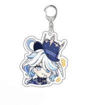 Chaveiro de acrílico Charm Genshin Impact Furina 5cm Chaveiro de acrílico Charm Genshin Impact Furina 5cm