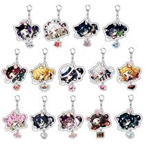 Chaveiro de acrílico Demon Slayer Tanjiro e chaveiro Zenitsu