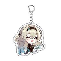 Chaveiro de acrílico Honkai Star Rail Firefly Chibi Design