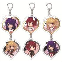 Chaveiro de acrílico Oshi no Ko, Ruby, Ai e Kana Characters Chaveiro de acrílico Oshi no Ko, Ruby, Ai e Kana Characters