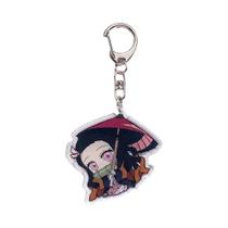 Chaveiro De Anime Demon Slayer Kamado Tanjirou Nezuko, Charms De Acrílico Fofos Para Mochila,