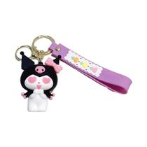 Chaveiro de Anime Hello Kitty, Kuromi, My Melody e Cinnamoroll - Figura de PVC