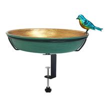Chaveiro de banho Deck Bird de 11 cm de metal verde/bronze com braçadeira Chaveiro de banho Deck Bird de 11 cm de metal verde/bronze com braçadeira