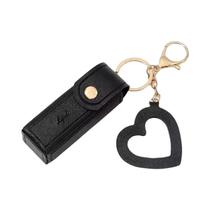 Chaveiro De Batom Vermelho Portátil Com Espelho E Bolsa Mini Para Moedas Presente Fashion