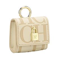 Chaveiro De Bolsa Mini Feminina Em Couro PU Com Pingente Para Airpods E Fecho - Moda E Estilo