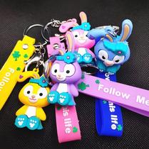 Chaveiro De Borracha Coelhinho Fofo Kawaii LK3-9117