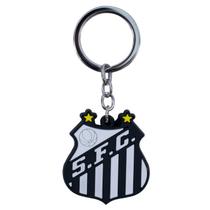 Chaveiro De Borracha Com Brasão De Time Santos Chaveiro De Borracha Com Brasão De Time Santos