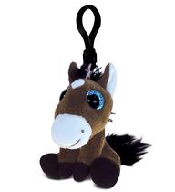 Chaveiro de brinquedo de pelúcia DolliBu Big Eyes Horse 14,6 cm
